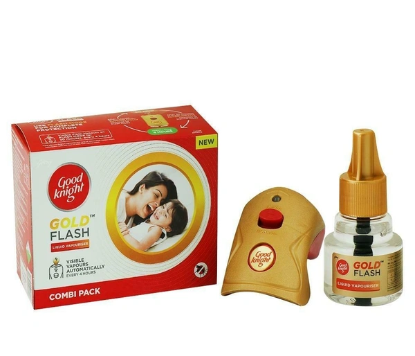 Good Knight Gold Flash Mosquito Repellent Refill+Machine - Liquid + Machine