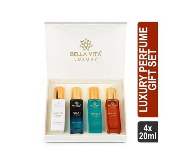 Bella Vita Organic Unisex Luxury Perfume Gift Set B2C - 1 set (4 x 20 ml)