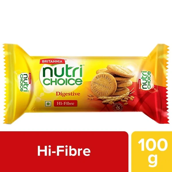 Britannia NutriChoice Digestive High Fibre Biscuits B2C - 100gm