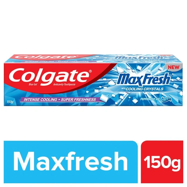Colgate Max Fresh Peppermint Ice Blue Gel Toothpaste B2C - 150gm