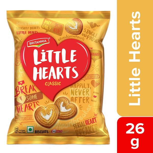 Britannia Little Hearts Classic Biscuits B2C - 26gm