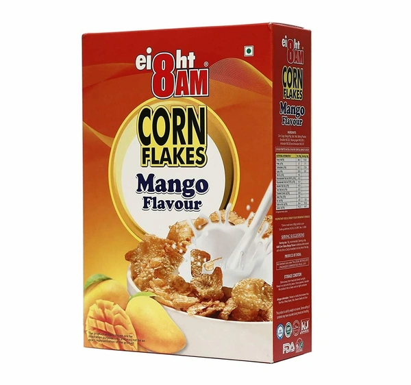 8AM Corn Flakes (Mango Breakfast Cereals) - 900gm