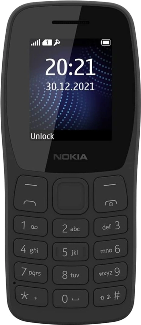 Nokia 105 Singal Sim 2022 - Black,Blue