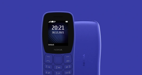 Nokia 105 Singal Sim 2022 - Black,Blue