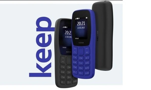 Nokia 105 Singal Sim 2022 - Black,Blue