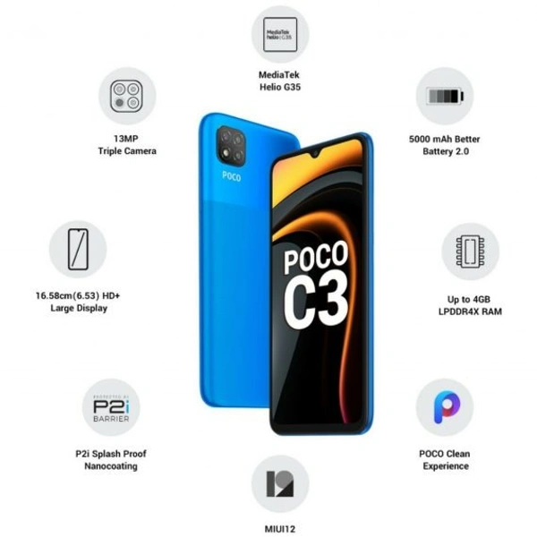 POCO C3 (64 GB)  (4 GB RAM)