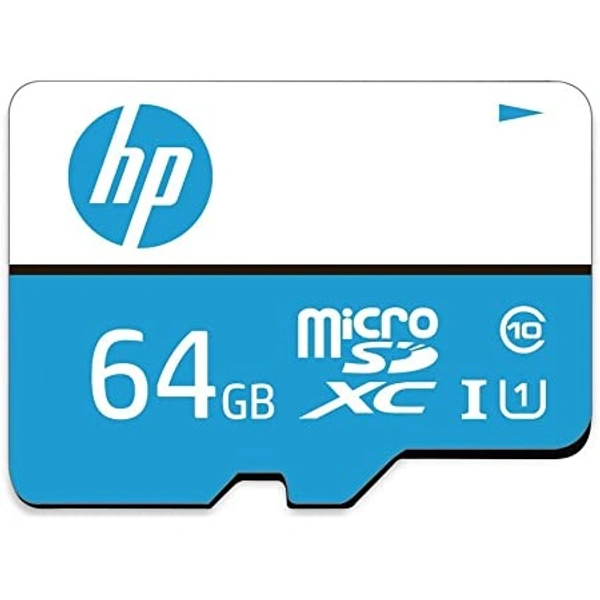 HP 64GB Class 10 MicroSD Memory Card (HP-MSDCWAU1-64GB) - Blue