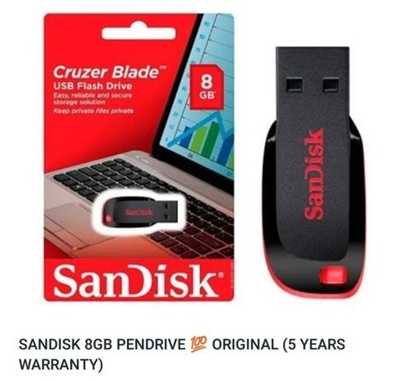SanDisk Pendrive 8 GB Pen Drive  (Black)