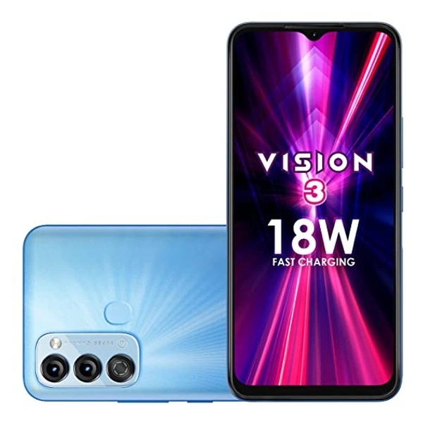 Itel Vision3 (6.6-inch HD+ IPS Waterdrop Display| 3GB RAM +64GB ROM Memory |18W Fast Charging | 5000mAh Battery) Jewel Blue, (S661LP)
