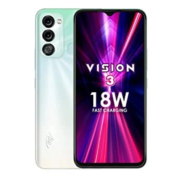 Itel Vision3 (6.6-inch HD+ IPS Waterdrop Display| 3GB RAM +64GB ROM Memory |18W Fast Charging | 5000mAh Battery) Jewel Blue, (S661LP)