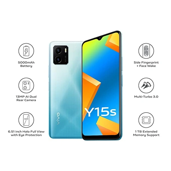 Vivo Y15s Wave Green (3GB RAM & 32GB ROM)