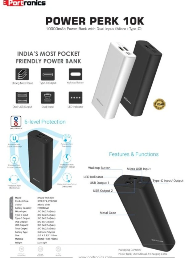 Portronics 10K Power PERK