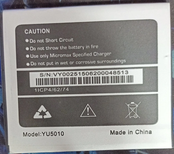 Micromax YU5010 Battery