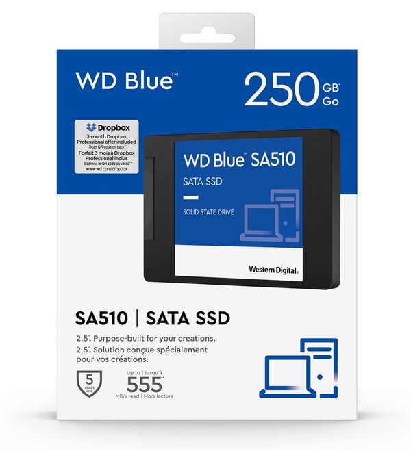 Western Digital WD 250GB SSD BLUE SATA 2.5''