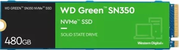 Western Digital 480GB Green SN350 NVMe M.2 Internal SSD(WDS480G2G0C-00AJM0)