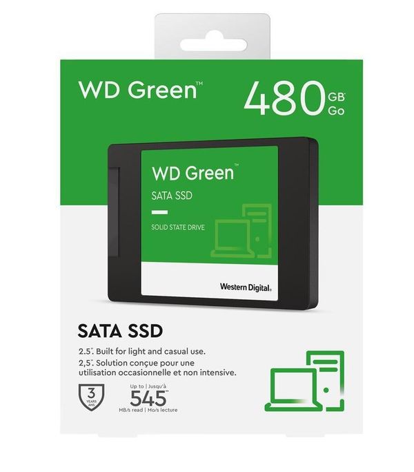 Western Digital WD 480GB SSD GREEN SATA 2.5Inch