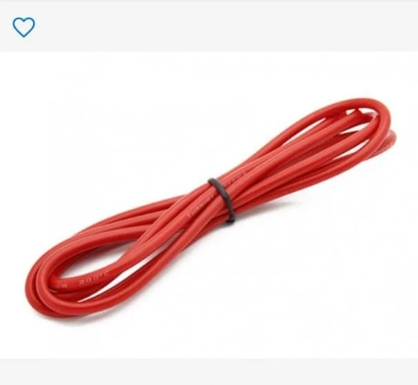 1M High Quality Super Flexible 14AWG Silicon Wire Red