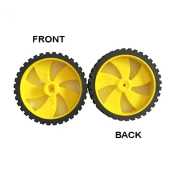 2 Piece 47x11mm 2 in 1 Tyre for BO Motor and Toy Motor