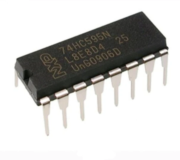 74595 8-bit serial to parallel shift register