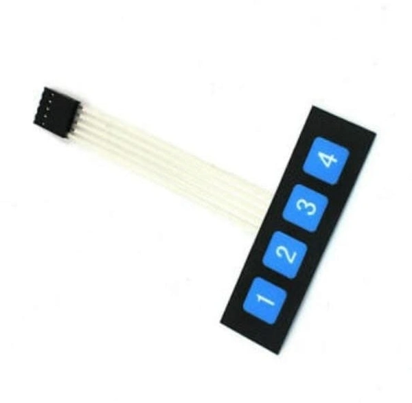 1×4 Keypad Matrix Module Membrane Switch