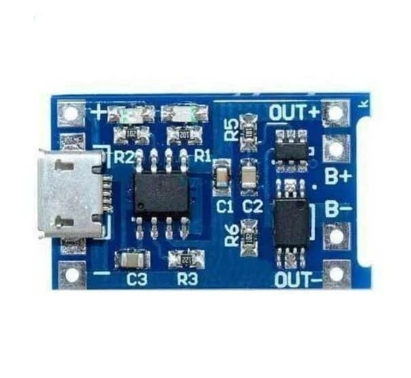 TP4056 1A 5V Li-Ion Battery Charging B Type Module with Current Protection - R227