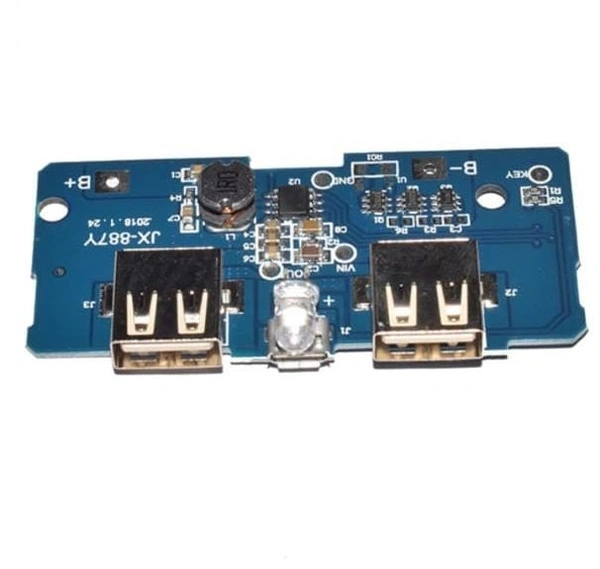Dual Micro USB 3.7V to 5V 2A Power Bank Charging Module