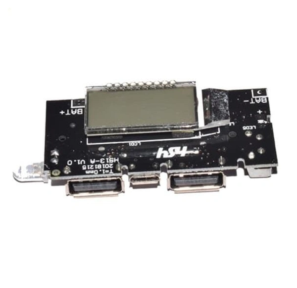 Dual Micro USB 5V 1A/2.1A Power Bank Li-Ion Battery Charger Module with display