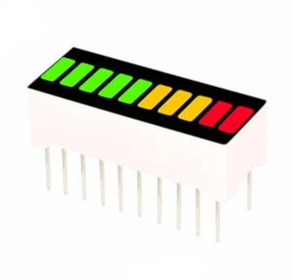 10 Segments LED Array RYG Red Yellow Green Bar Graph