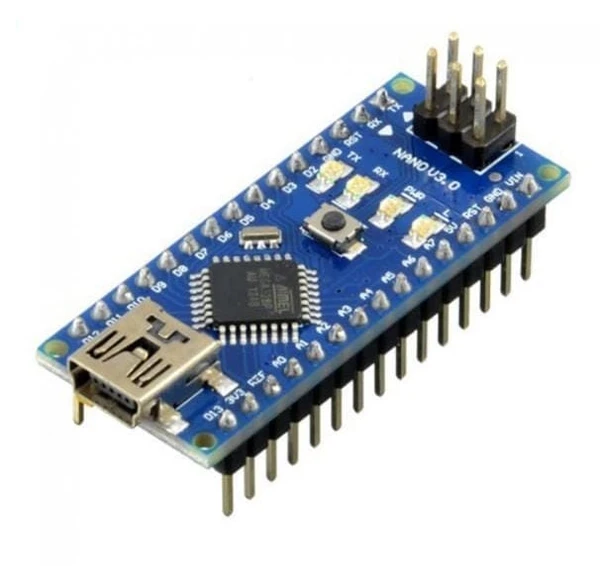 Arduino Nano V3 CH340 Soldered Header Pins without USB Cable - R129