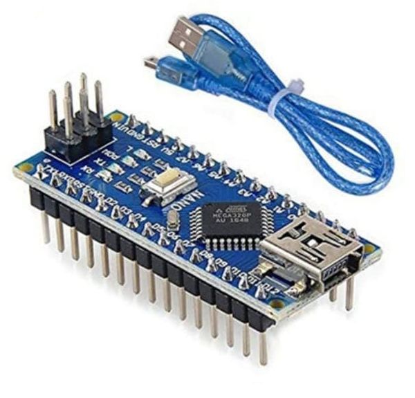 Arduino Nano v3 with Soldered Header Pins and 30cm cable