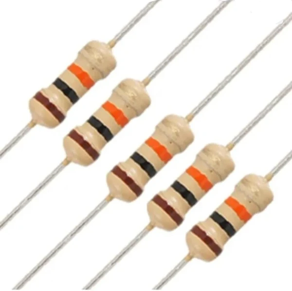 10 Pcs 10K ohm Carbon Film Fixed Value Resistors 1/4 W - r9