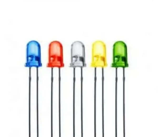 Different Color LED Each Colour of 3 Pcs - 5 Colours LED Total 15 Leds