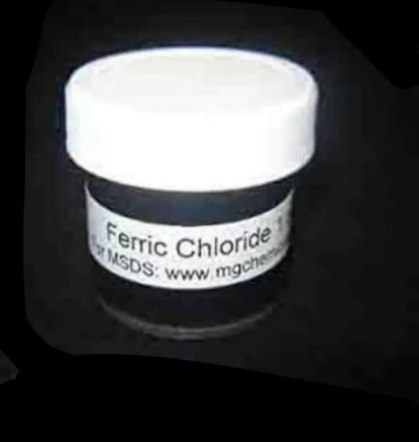 Anhydrous Ferric Chloride (Fe2Cl3) For PCB Etching Copper Etchant 50gm
