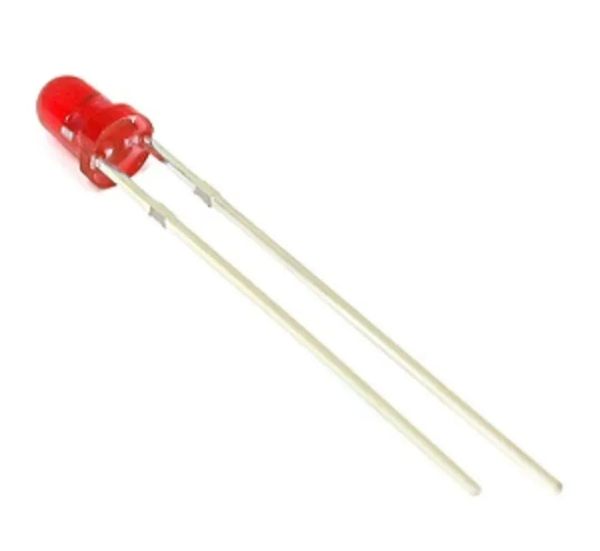 15pcs 3mm Diffused Red Light Emitting Diode LED - r177