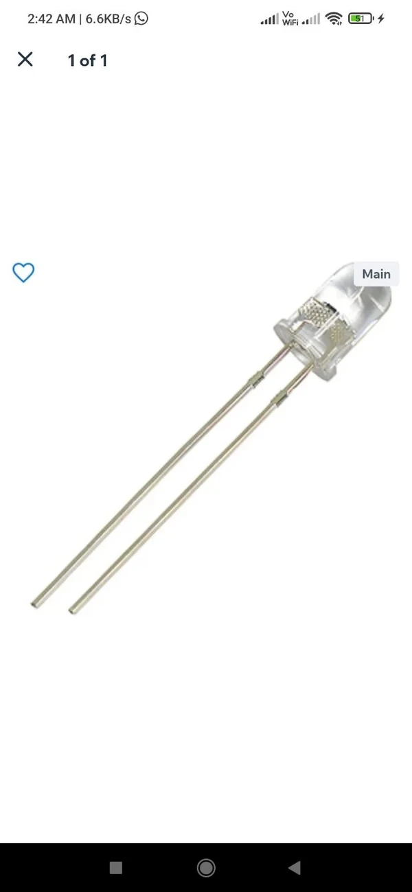 40pcs 5mm White LED Light Emitting Diode