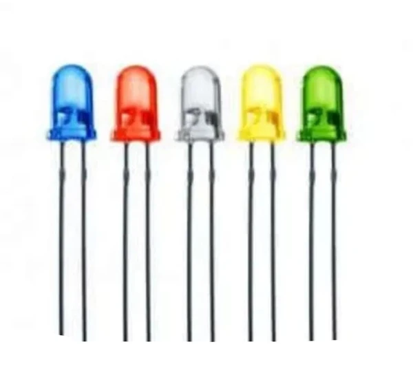 5 Colour LED Pack Each Colour LED of 10 Pieces