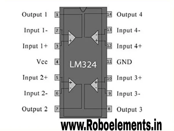 Lm324N XJS 2H68B IC DIP 14 Power Quad Op-Amp - New