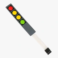 4×1 Key Matrix Membrane Switch Keypad Q7 C7 