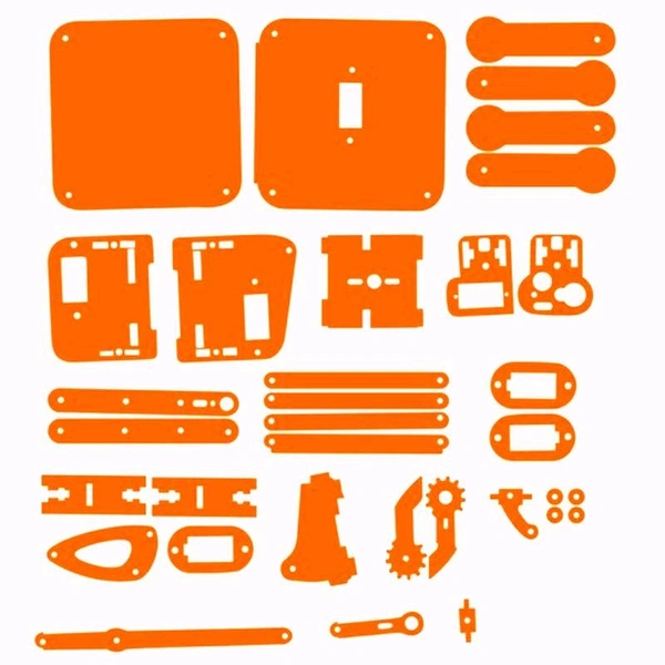 4 DOF Acrylic Robotic DIY Arm Kit (Without Servo Q19 C2