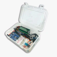 Starter Kit with UNO R3, Breadboard, LED, Resistor, Jumper Wires and Power Supply Based on Arduino - Build more than 10 DIY Projects Q19 C1