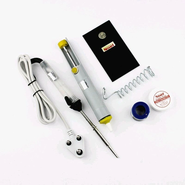 Soldering Kit (Soldering Iron with Stand, Flux, lead & Desolder pump) Q13 C1