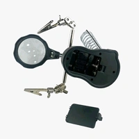 Soldering Iron Stand with LED Light and Multifunctional Magnifier (Magnifying Glass) - Helping Hand for PCB with MG16126/TE-801 Q13 C1