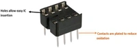 8 Pin DIP IC Base/Socket Q12 C4