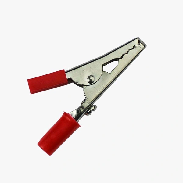 Crocodile Clip Small - Pair of red and Black Q12 C10