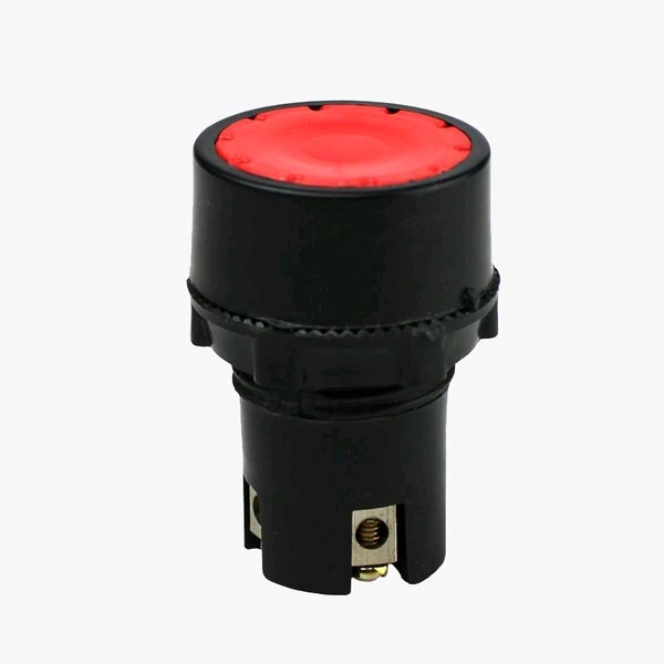 Flat AHF 5A Electric Push Button Switch - Red Q12 C1