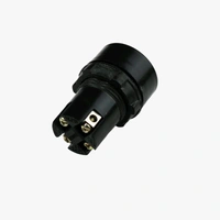 Flat AHF 5A Electric Push Button Switch - Green Q12 C1