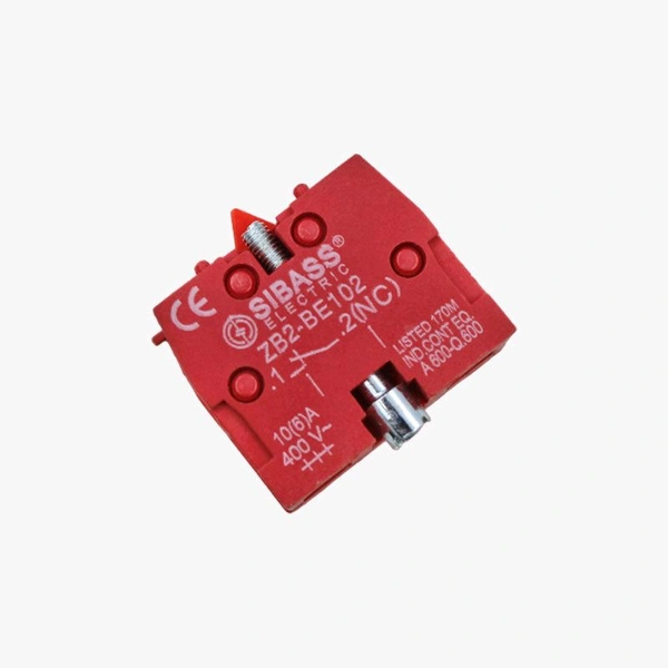 Sibass ZB2-BE102 Red Push Button Contact Element For Elevator 22.5mm RED (NC) Q12 C1