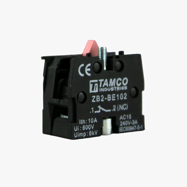 Sibass ZB2-BE102 Red Push Button Contact Element For Elevator 22.5mm RED (NC) Q12 C1