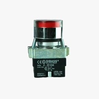 SIBASS Push Button with Indicator LED - 220VAC RED Q12 C1