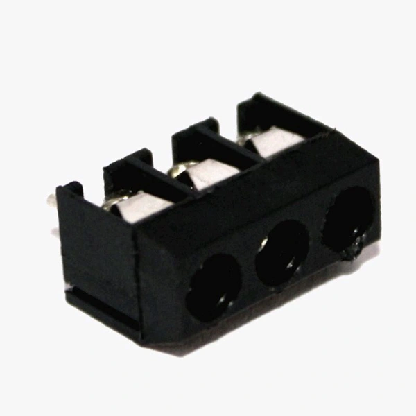 3 Pin PCB Mount Terminal Block (Screw type) - 5mm Pitch (Black) Q12 C5